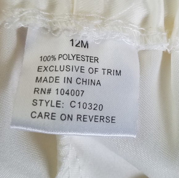 Cinderella Flower Girl Formal Dress Bloomer Wedding Latticework Pearls 12m - Picture 7 of 8